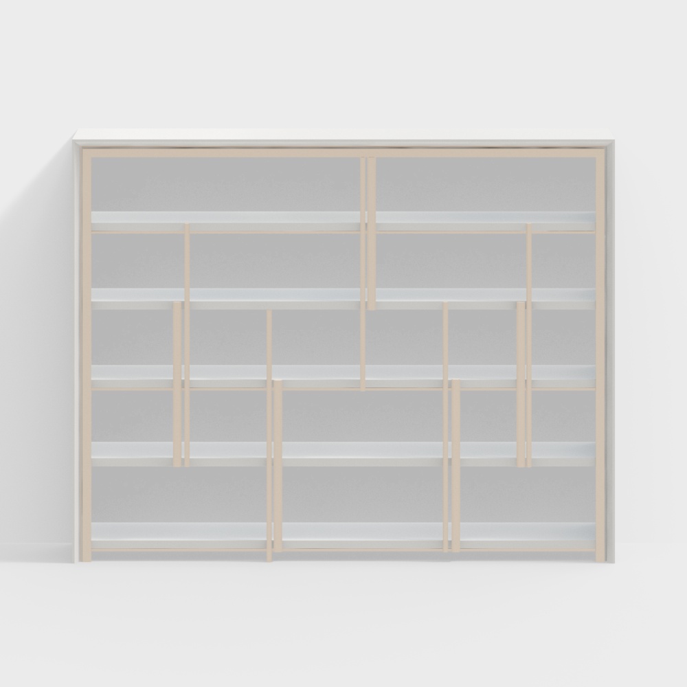 Light Luxury Open Bookshelf
