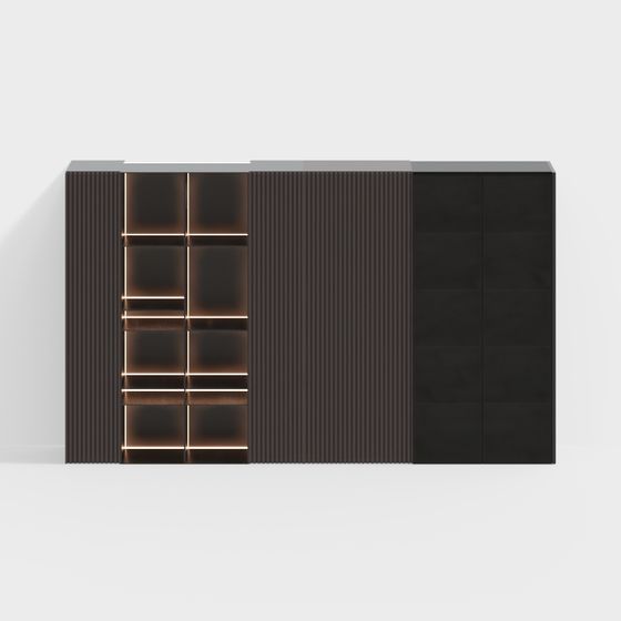 City Window Cabinet 3D model for Modern Spaces