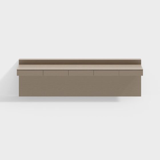 Stylish Floating Storage Cabinet 3D model for Modern Spaces