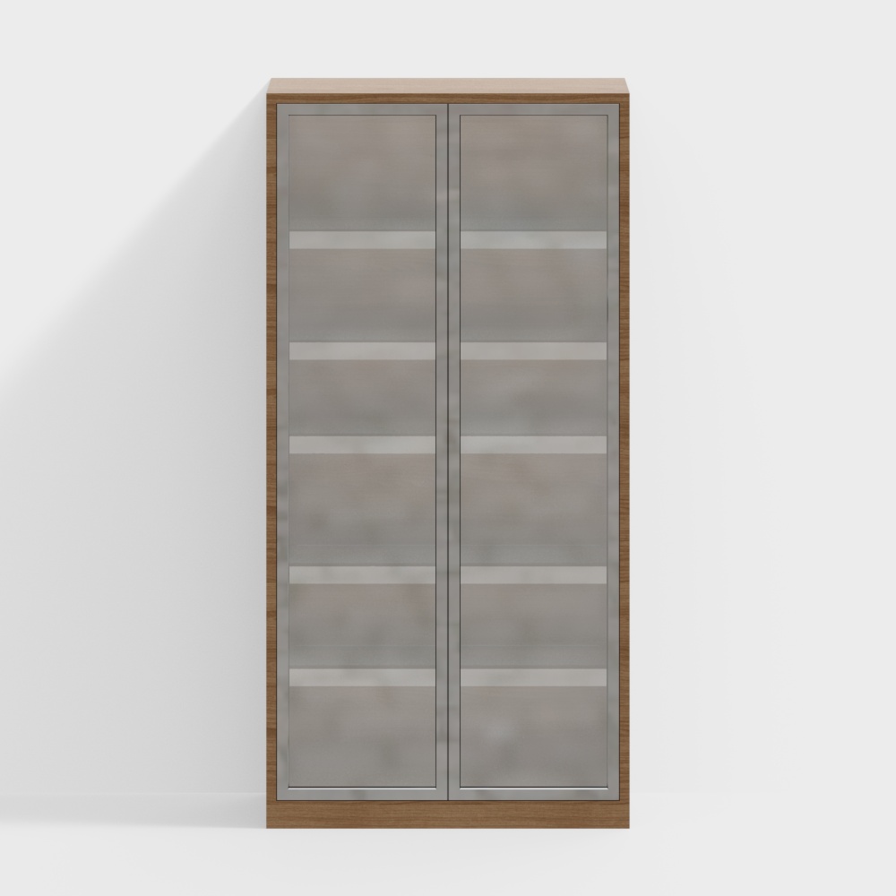 Modern Minimalist Glass Bookcase