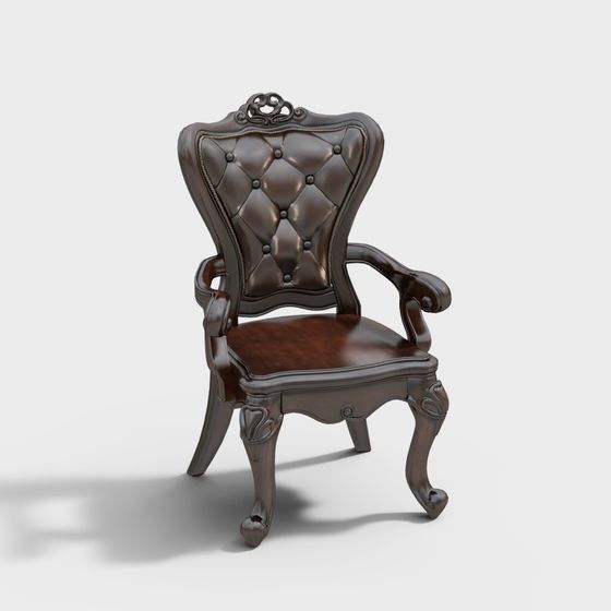Luxurious Classic Armchair 3D model