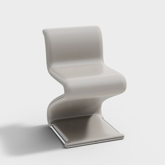 Sleek Minimalist Chair 3D model