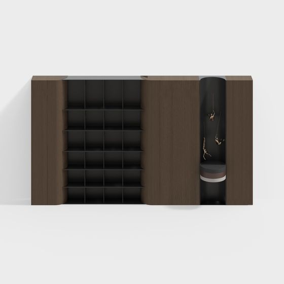 City Corner Bookshelf 3D model