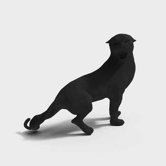 Elegant Low-Poly Lion 3D Model for Creative Projects