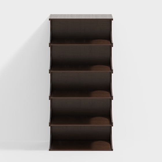 Curve Shelf 3D model for Contemporary Spaces