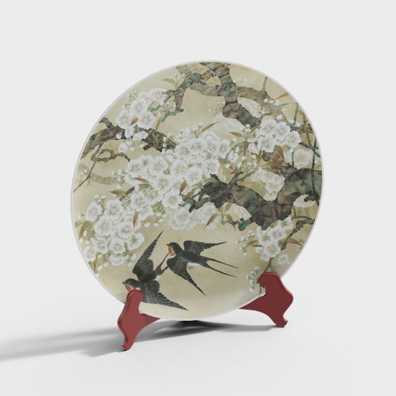 Spring Blossom 3D model with Low Poly Style