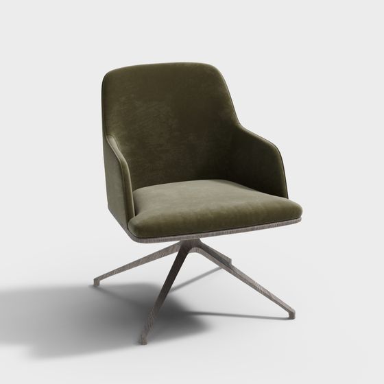 Urban Green Velvet Sofa 3D model