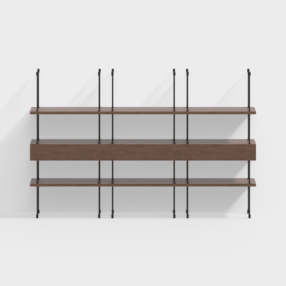 Vintage-style storage rack