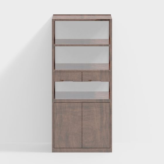 Urban Elegance Bookshelf 3D model for Modern Spaces