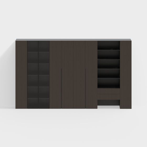 Urban Bookshelf 3D model for Contemporary Spaces