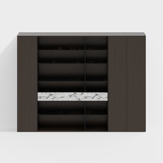 Urban Bookshelf 3D model