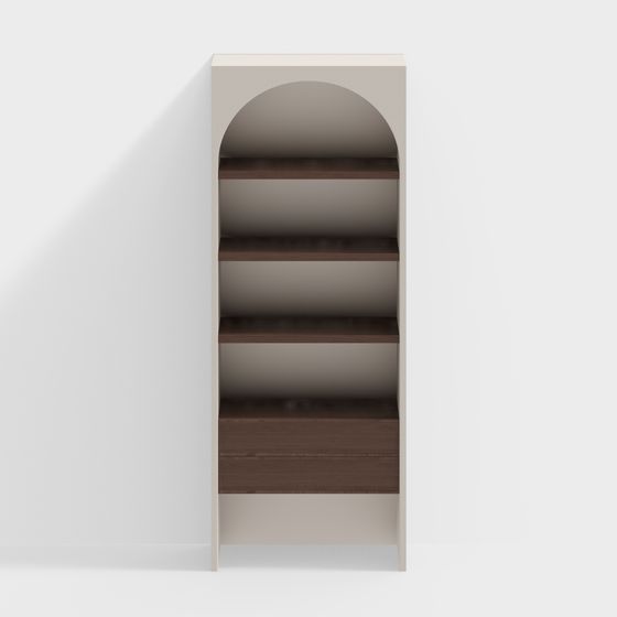 Arc Bookshelf 3D model