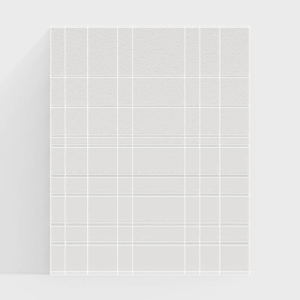 Modern Water Wave Pattern Glass Partition