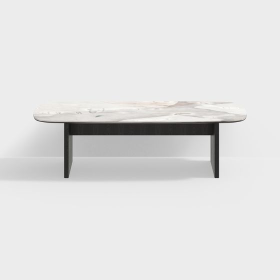 Elegant Marble Coffee Table 3D model