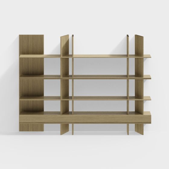 Bibliothèque en bois moderne