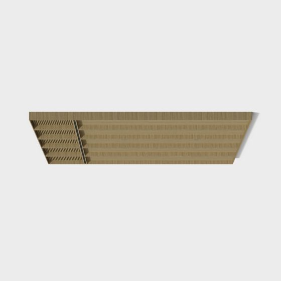 Wooden Louver 3D model with Unique Low-Poly Design