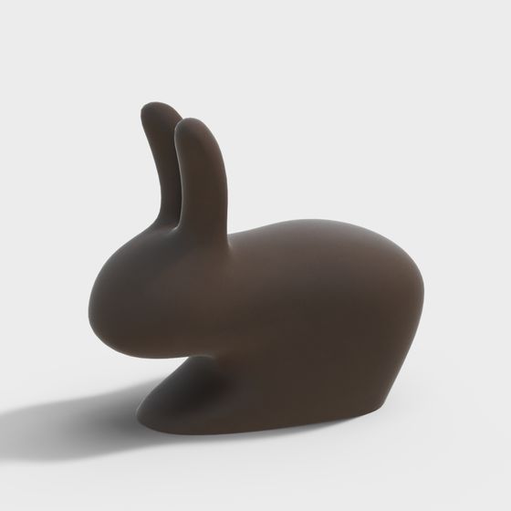 Ornement décoratif en forme de lapin moderne
