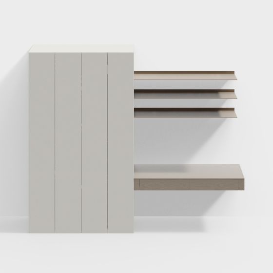 City Bookshelf 3D model for Modern Interiors