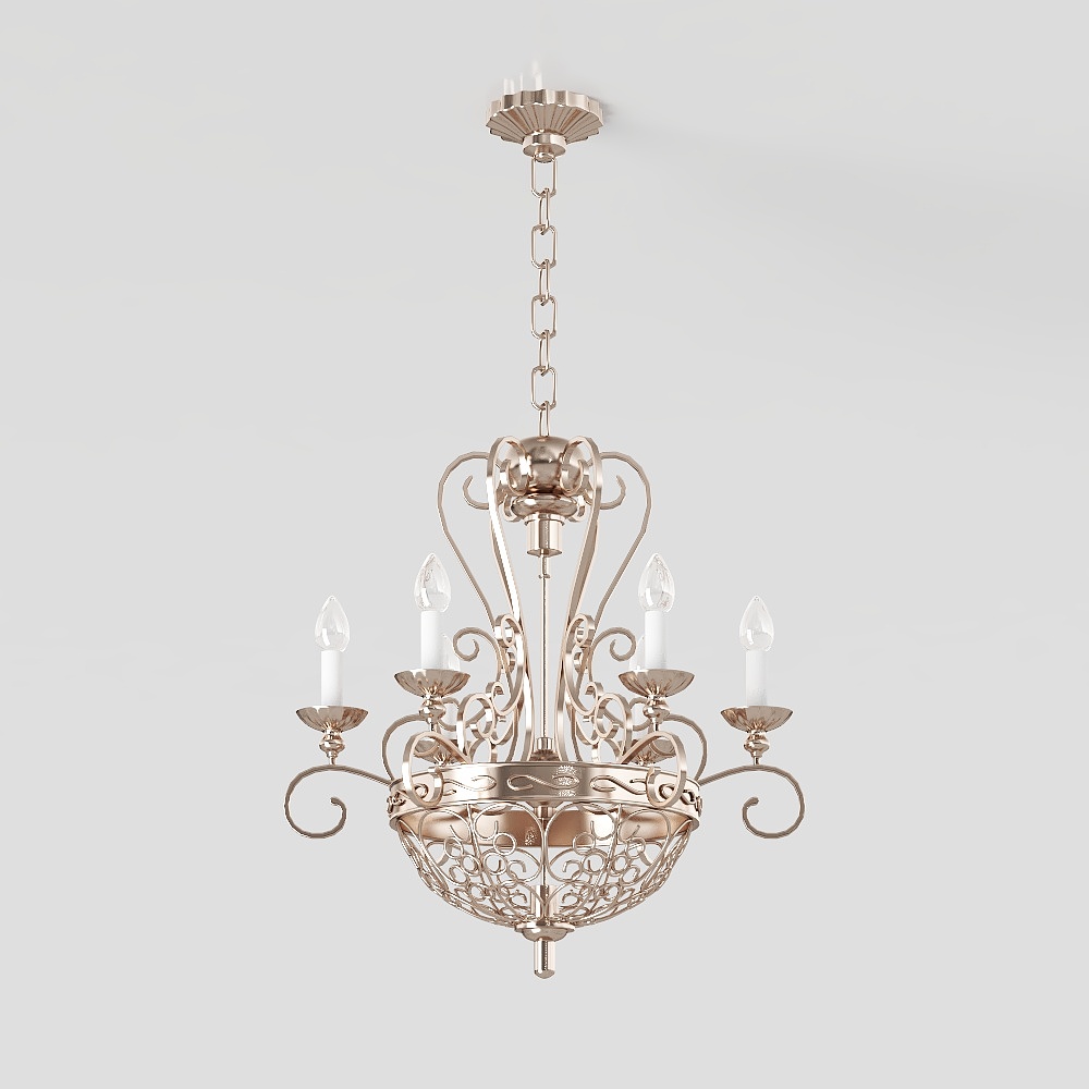 Chandelier Elegance 3D Model – Classic Modern Lighting