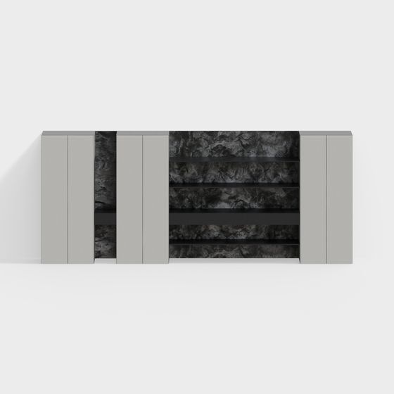 Urban Bookshelf 3D model for Modern Interiors