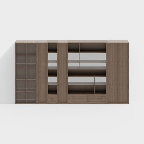 Urban Bookshelf 3D model for Contemporary Designs