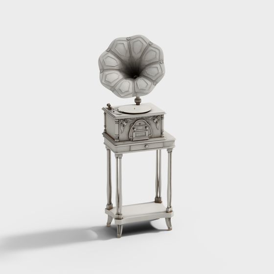 Vintage Gramophone 3D model