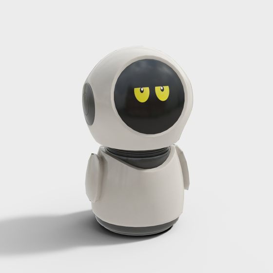 Futuristic 3D Model Robot for Creative Projects