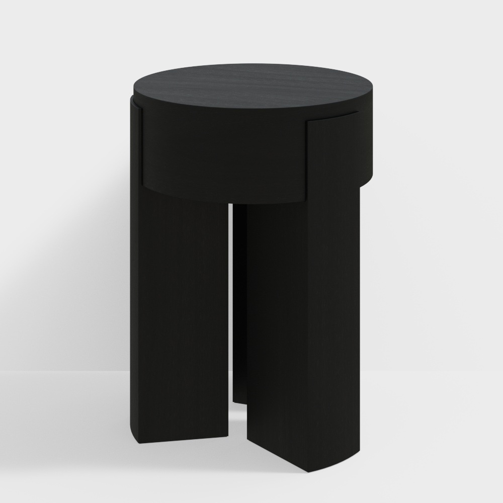 โต๊ะกลมเล็กมินิมอลสมัยใหม่