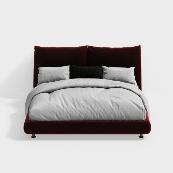 Velvet Dream 3D model Bed