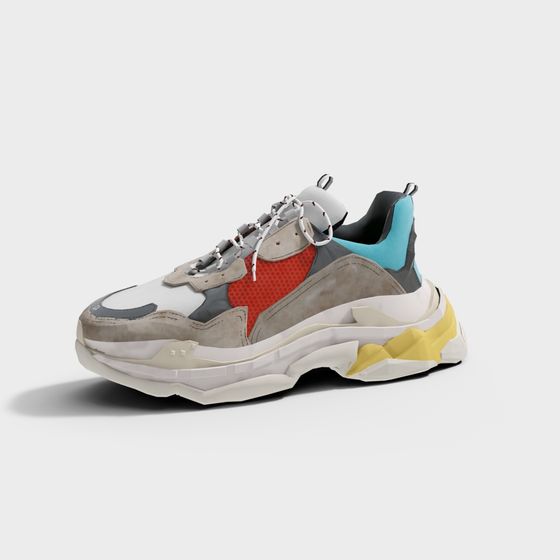 Stylish 3D Shoe Model for Creative Applications