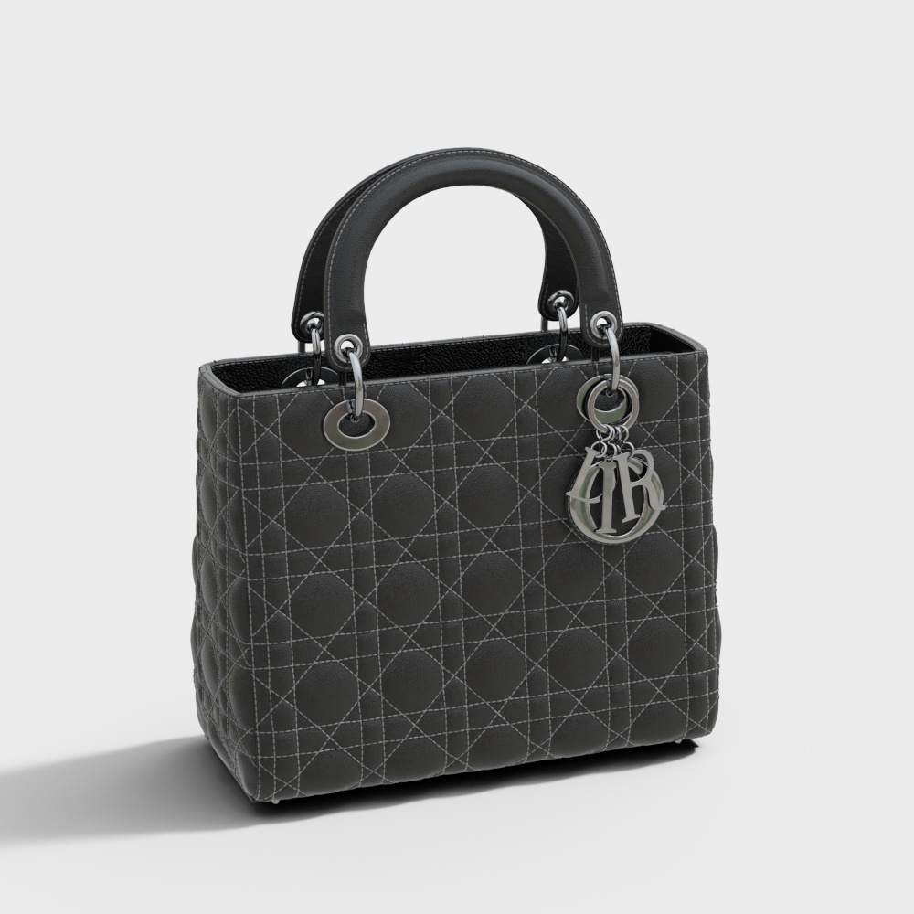 Elegant Handbag 3D model for Fashion Enthusiasts