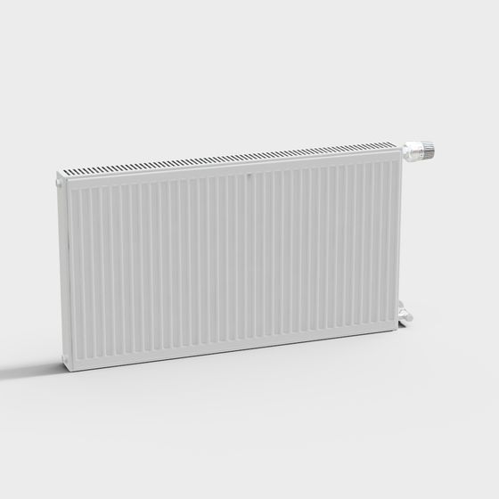 White Radiator 3D Model for Efficient Heating
