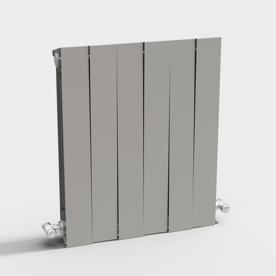 Elegant Low-Poly Radiator 3D model