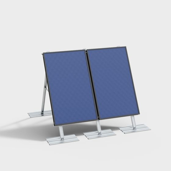 Dual Screen Display Stand 3D model