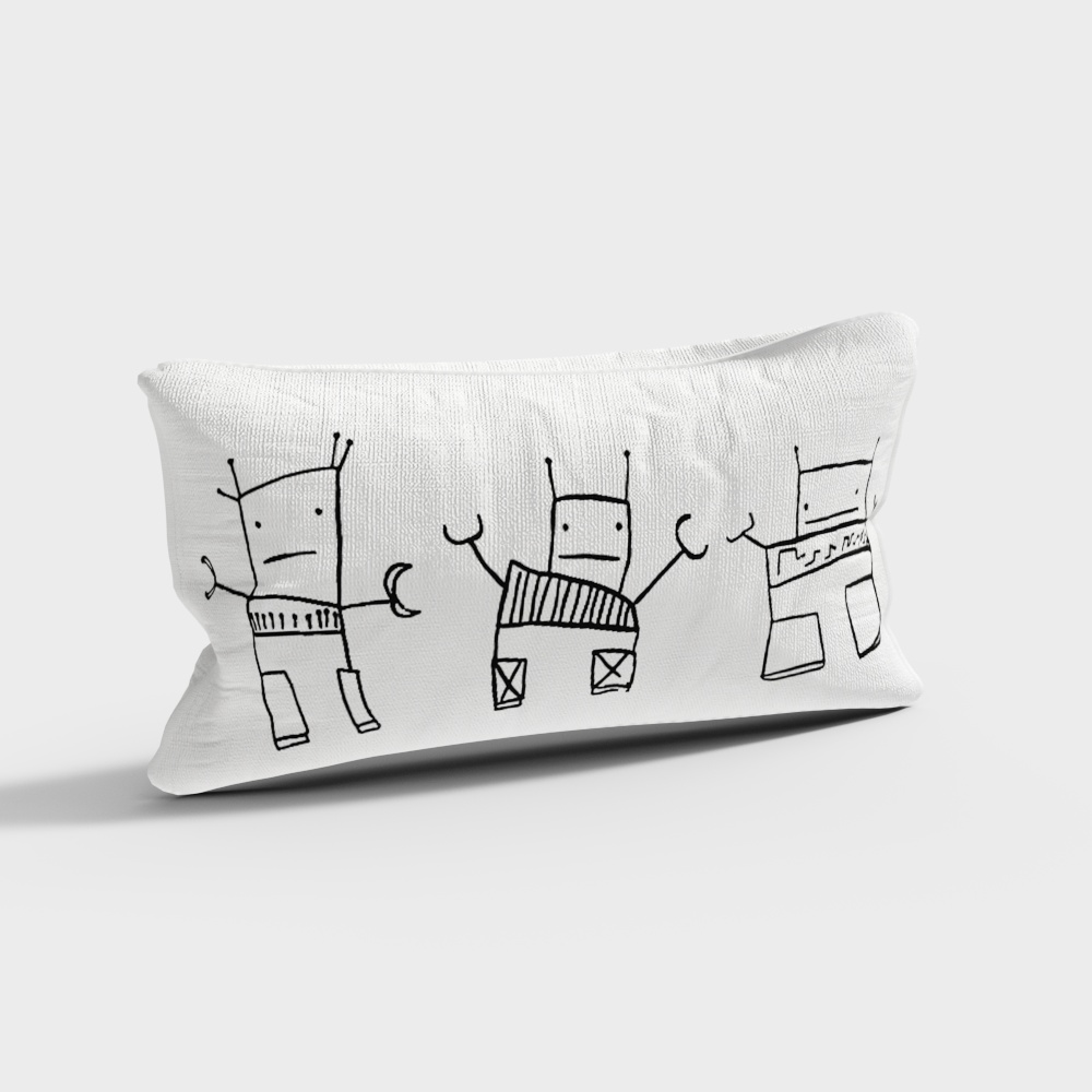 Cuscino a Tema Cartone Animato Moderno