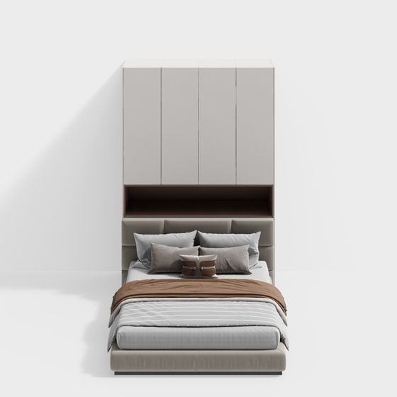 Urban Rest Bed 3D model for Modern Homes