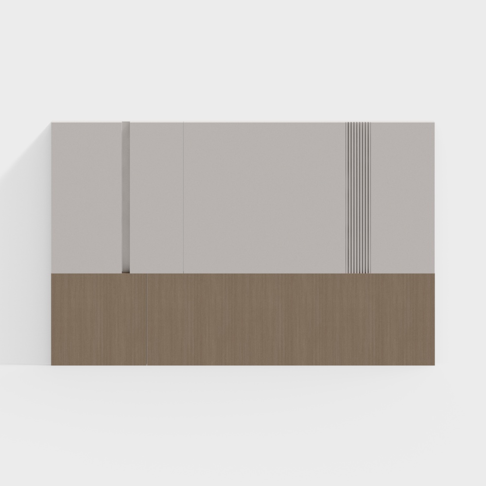 現代奶油風格床頭背景