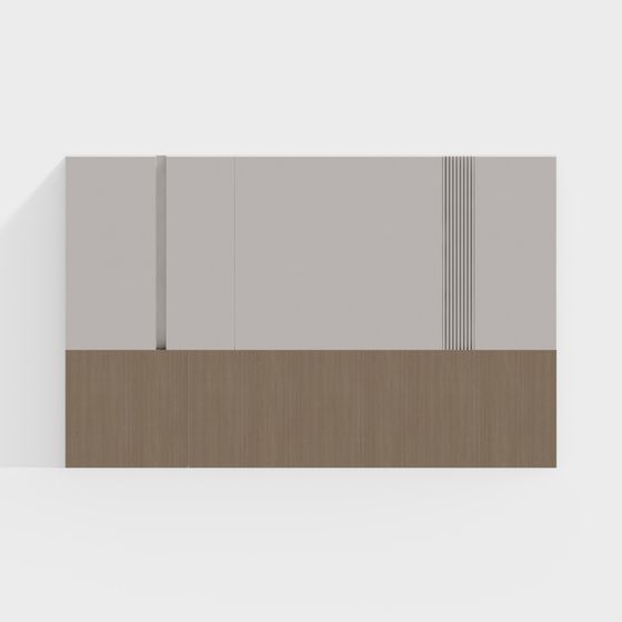 現代奶油風格床頭背景