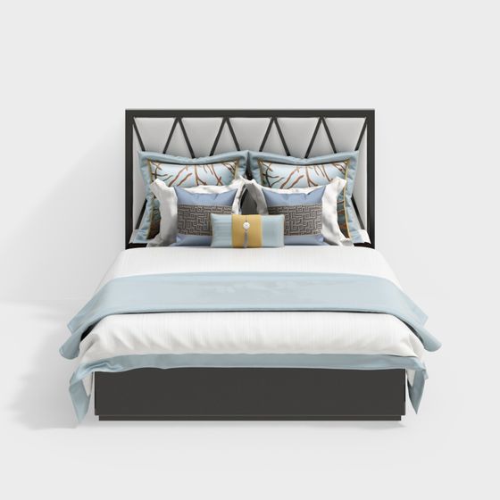 Urban Elegance Bed 3D model