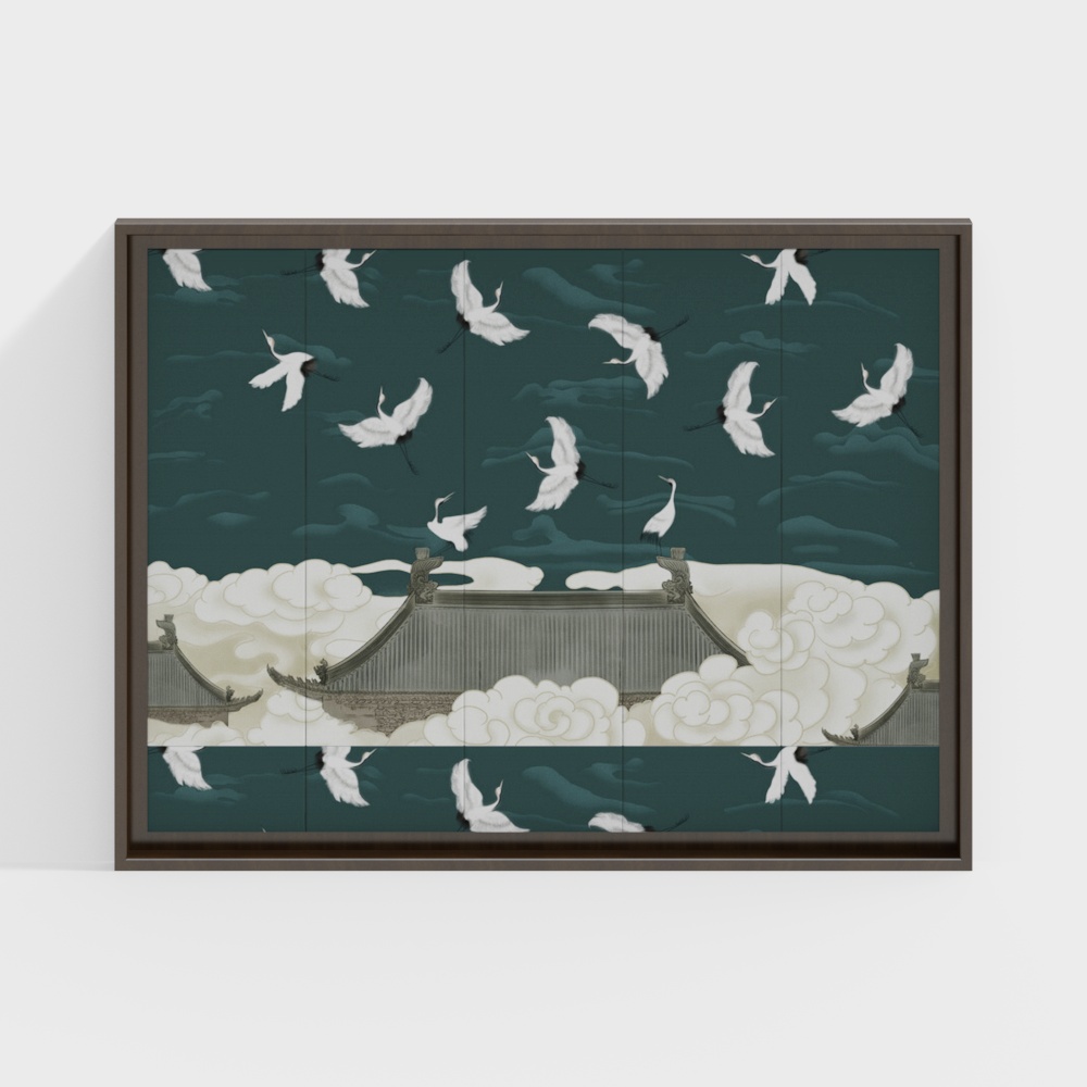 New Chinese-Style Headboard Background