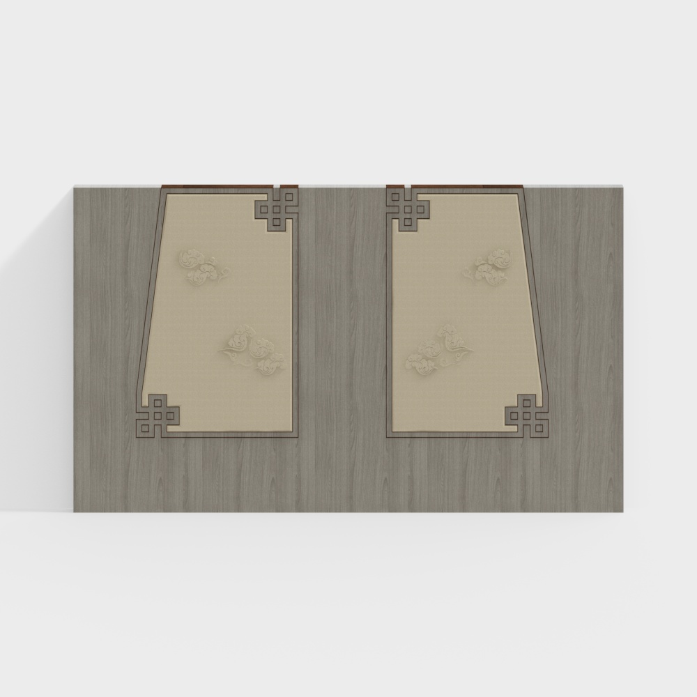 New Chinese Style Bedside Background