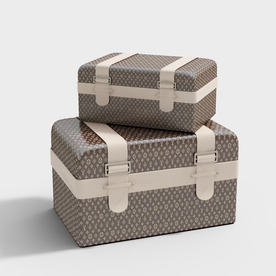 Vintage Luggage 3D Model for Creative Projects