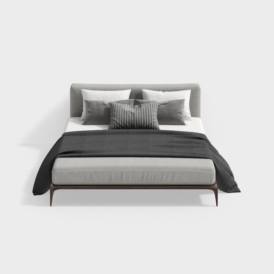 Modern Minimalist Double Bed