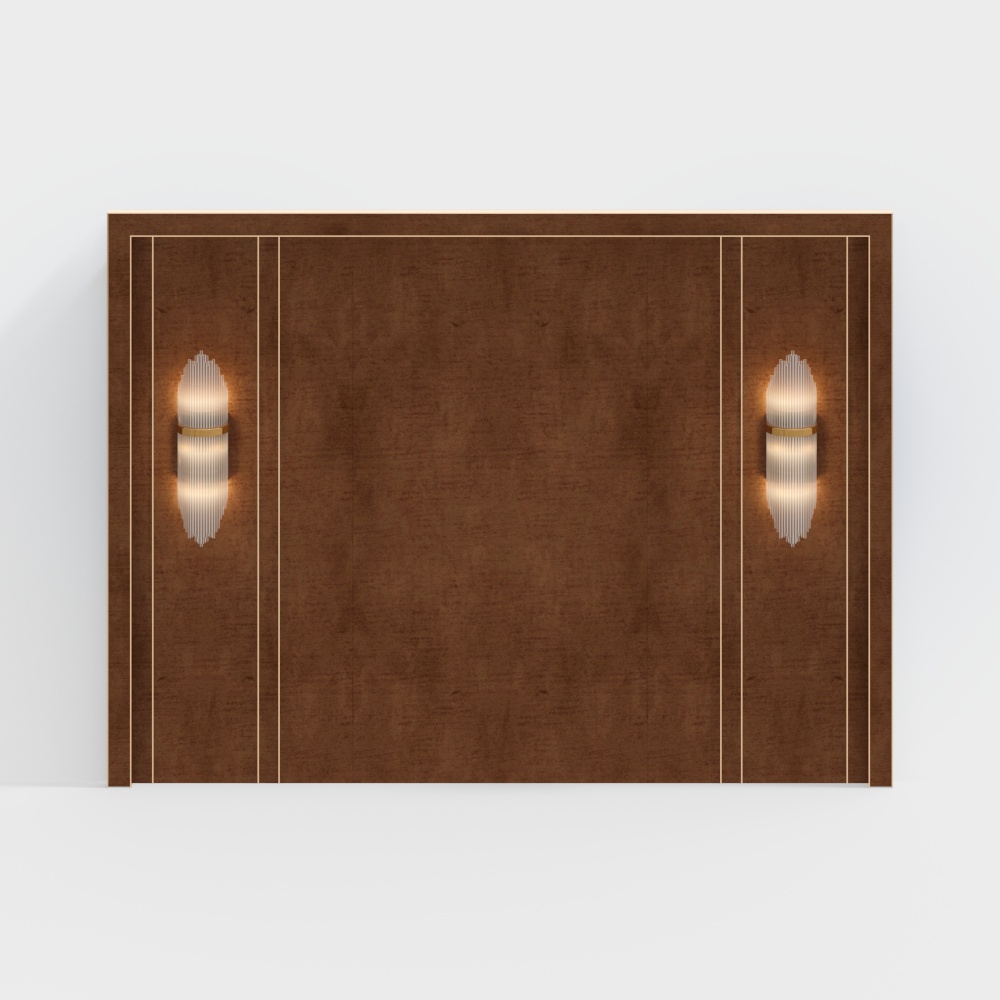 Modern Light Luxury Headboard Background