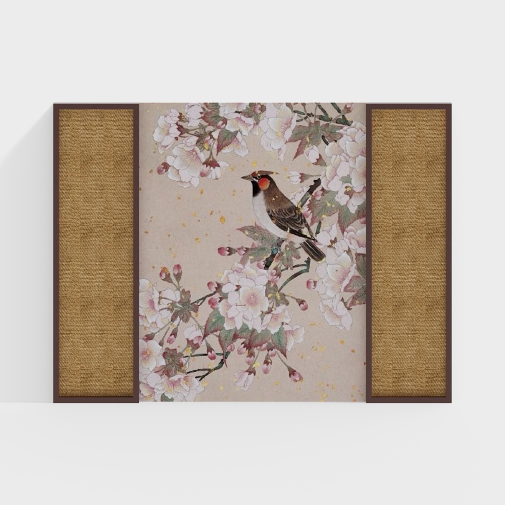 Nền đầu giường kiểu Trung Quốc mới