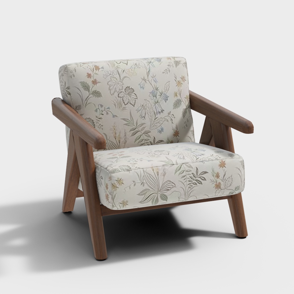 Скандинавское пасторальное кресло для отдыха