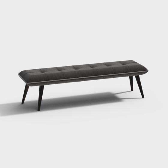 Mid-Century Modern Bench 3D model