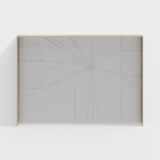 Radiant Partition Screen Low Poly 3D Model