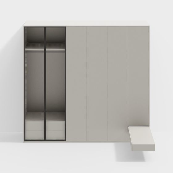 Urban Closet 3D model - Modern Minimalist Design