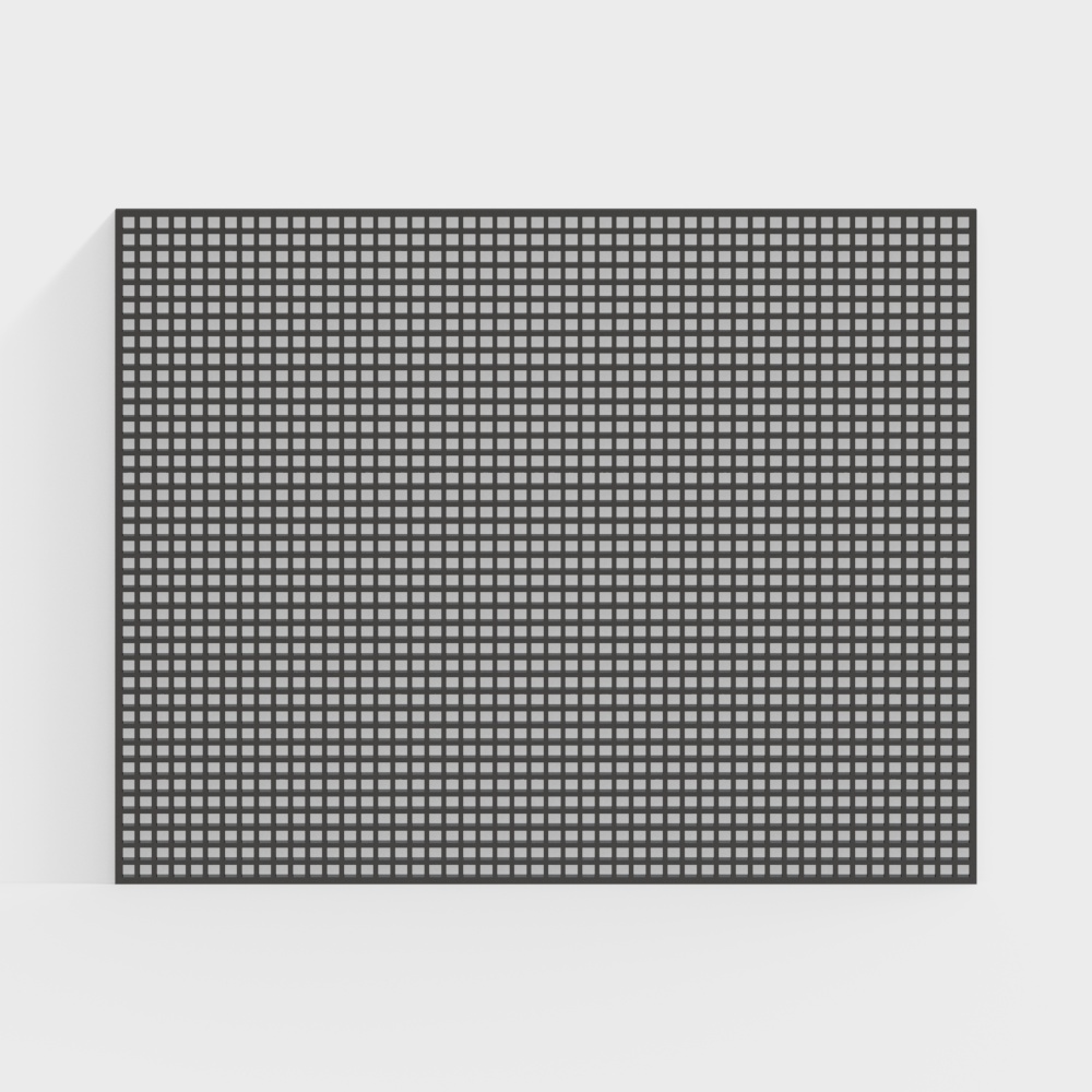 Modern Metal Black Grid Partition